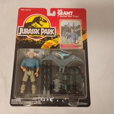Vtg NIB 1993 Kenner Jurassic Park Series 1 Alan Grant W/ Ariel Net Trap!