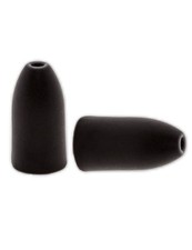 Tungsten Bullet Weights, matt-schwarz - f&uuml;r Texas-, Carolina-Rigs