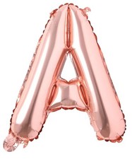 Balloon Letter  A  Rose Gold 16 Inch