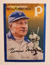 2023 Topps Chrome Anniversary Blue Mini Diamond Honus Wagner Pirates /199