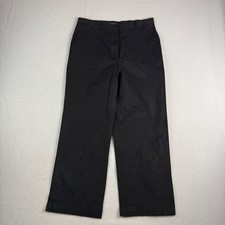 Burberry Golf Kids Black Straight Leg Trousers Nova Check Trim Size 8 USA