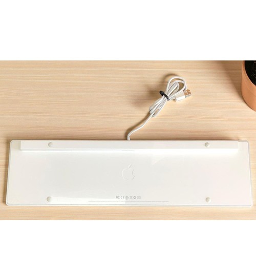 Clavier filaire Apple A1243 - Blanc (USB) - Aluminium pleine grandeur - État propre - Photo 5/5