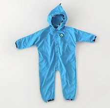 VTG LL Bean Kids Nylon Coveralls Romper Size 3T Made In USA Blue Overalls Outfit