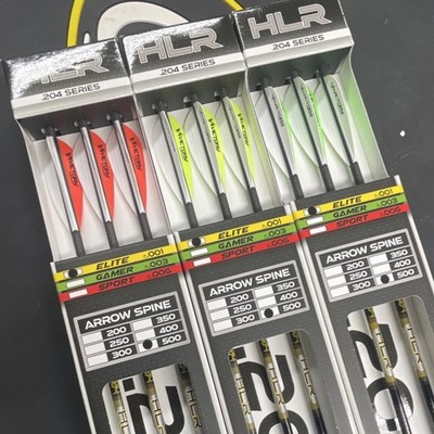 Victory Archery 6 pack fletched HLR .204 Elite .001 straightness .500 spine