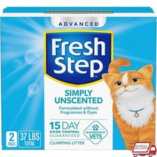 Unscented Clumping Cat Litter 15 Day Odor Control Low Dust Tight Clumps New