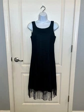 Vintage Black fringe Dress