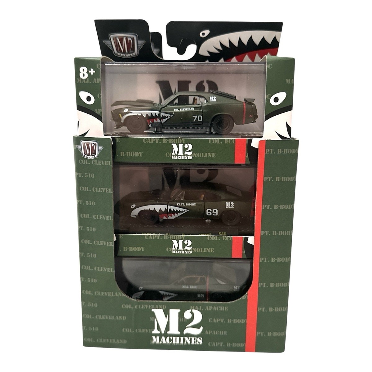 M2シャークマウストレーラー付きミニカーセット M2シャークマウス