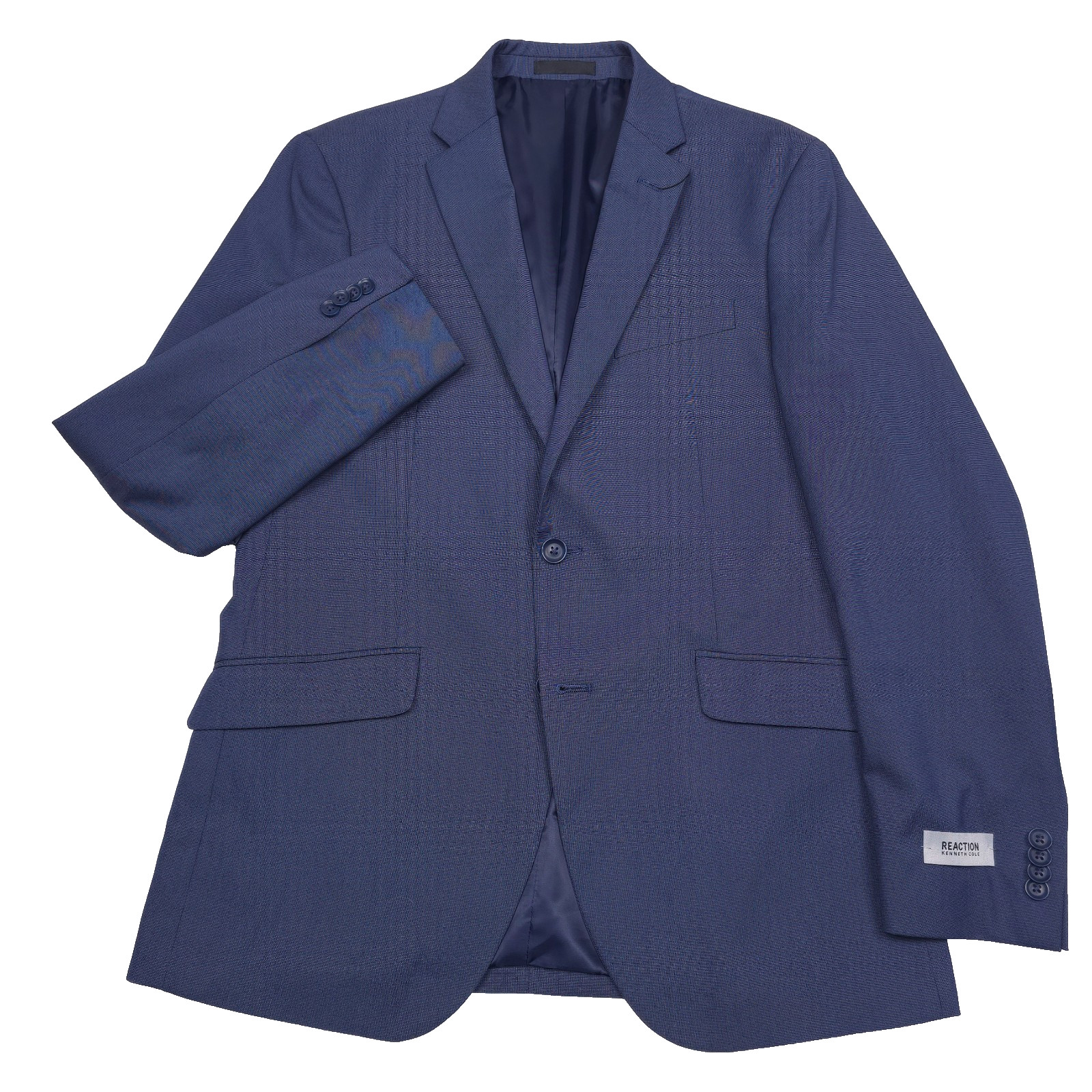 Kenneth Cole Reaction Calli Suit Jacket Mens 40R Blue Blazer Techni-Cole 14490₽