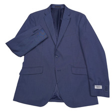 Kenneth Cole Reaction Calli Suit Jacket Mens 40R Blue Blazer Techni-Cole