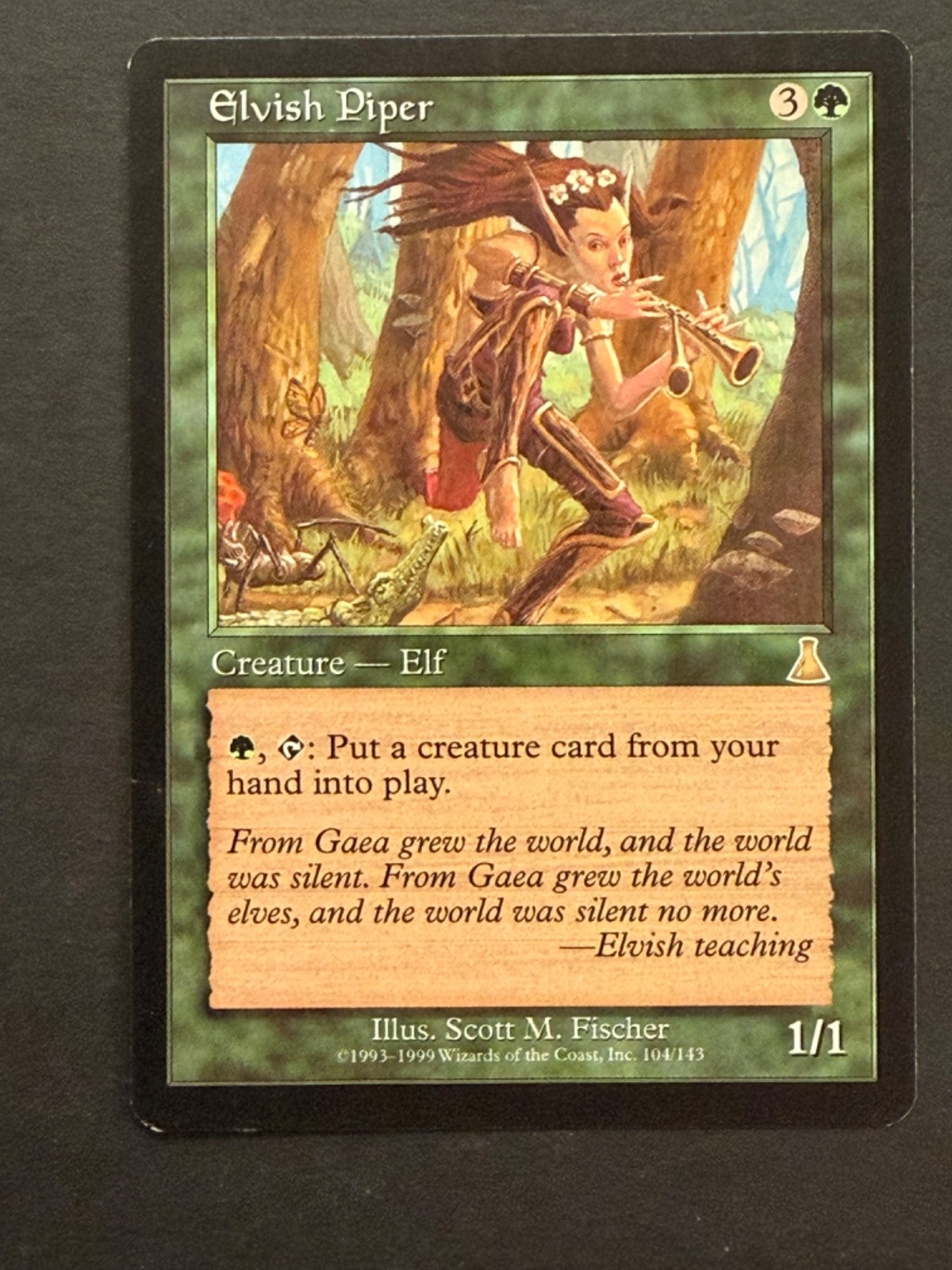 Elvish Piper Urza’s Destiny NM-/LP MTG Magic the Gathering b