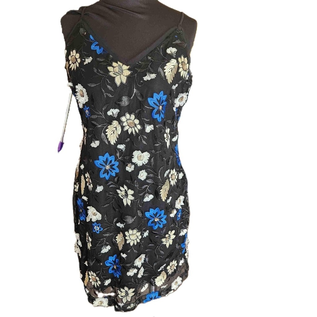Miss Me Womens Floral Lace Slip Dress Size L | eBay