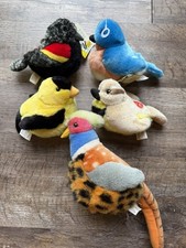Audubon Bird Plush Lot Of 5 Wild Republic Stuffed Birds Sound works