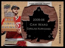 2018-19 UD Engrained Honorary Engravings Metal Placard Cam Ward 086/100 #HE-CS06
