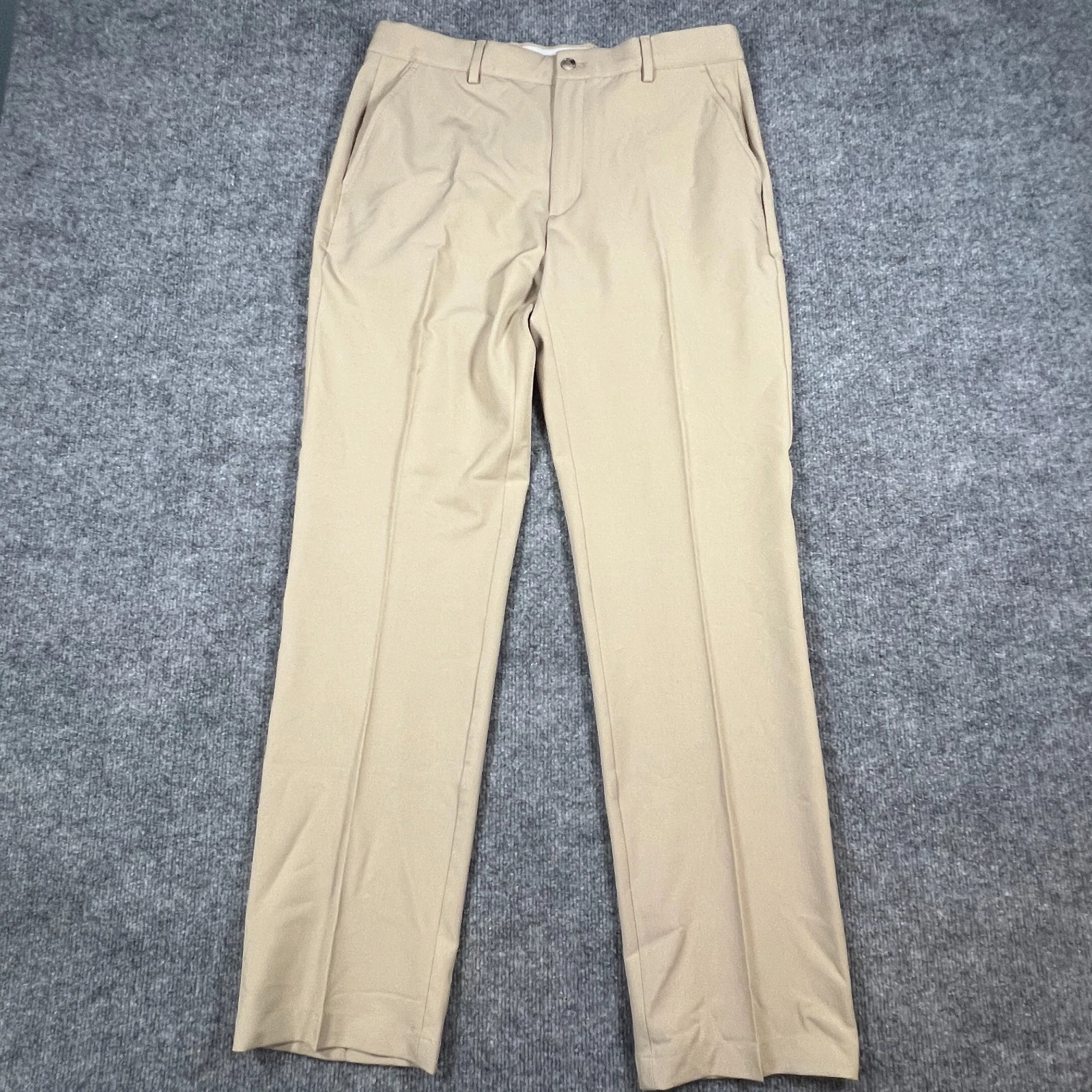 Greg Norman Ultimate Travel Pants Mens 32X32 Khaki Stretch Workwear Mid Rise