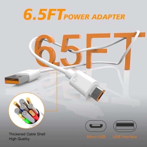 Charging Power Cord Cable Compatible with Arlo Pro/Pro2, Arlo Q/GO Indoor Cam... - Picture 2 of 7
