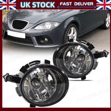 Pair Fog Light For Seat Ibiza/Leon 2006-2013 NEW Front Fog Lamp Halogen UK