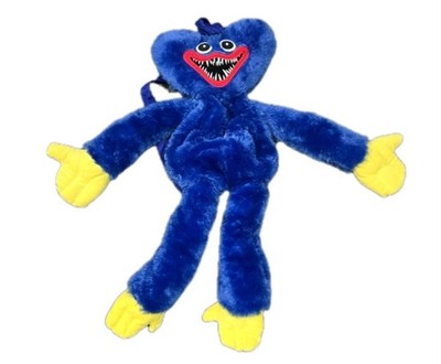Poppy's Playtime Huggy Wuggy Plush Large Backpack Poppy 24'' Kids Blue Bag