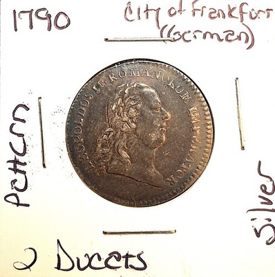1790 Free imperial city of Frankfurt 2 Ducat *Pattern*  KM#Pn62 * Commemorative