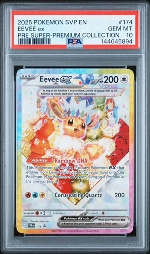 2025 POKEMON SVP EN-SV BLACK STAR PROMO #174 EEVEE EX PSA 10