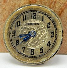 Vintage Gruen 825 15 jewel 4 adjusted wrist watch movement with dial and hands