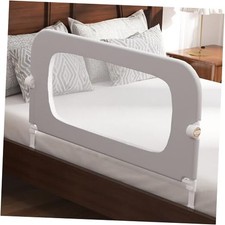 Bed Rail for Toddlers, Baby Bed Rail Guard for Kids, Toddler Bed 32IN Grey