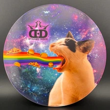 Dynamic Discs Fuzion Justice - DyeMax - Space Kitty Rainbow Barf