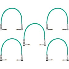 5 Pack Shielded Guitar Cable Pedal Patch Cables Instrument for Pedals