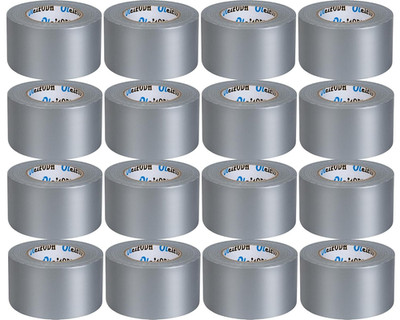 16 Pack Silver Heavy Duty Duct Tape Bulk 2 Inch X 30 Yards, Waterproof, Strong N