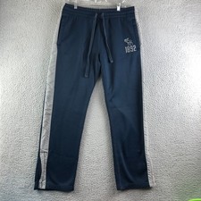 Vtg Abercrombie Fitch Sweatpant Men Medium Blue Ankle Zipper Y2K Heavyweight