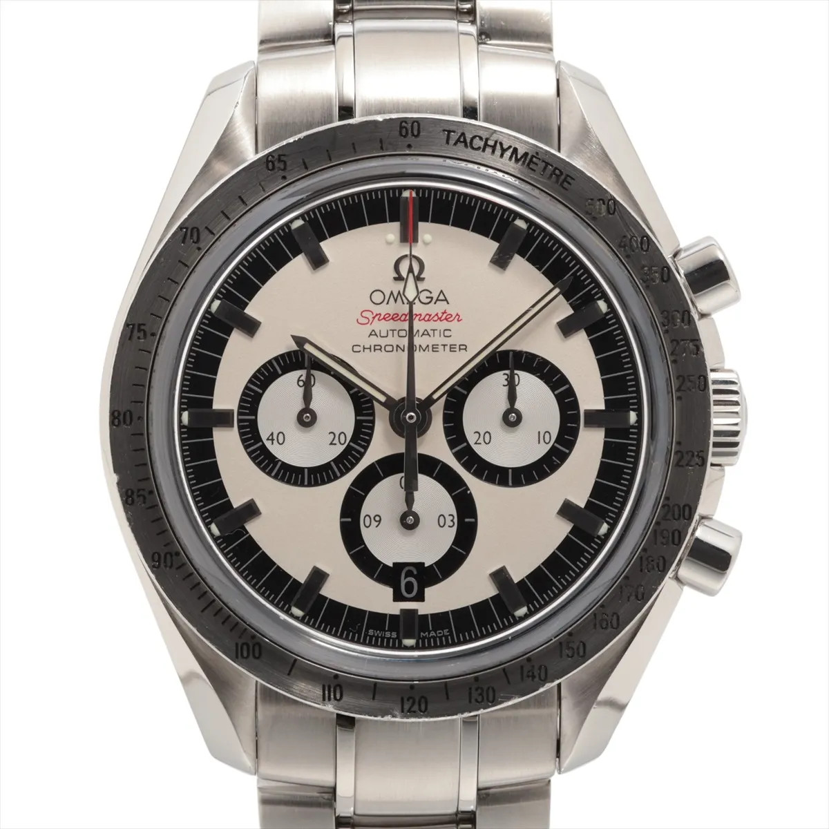 Omega Speedmaster Schumacher 3506.31 SS SS AT Ivory-Face