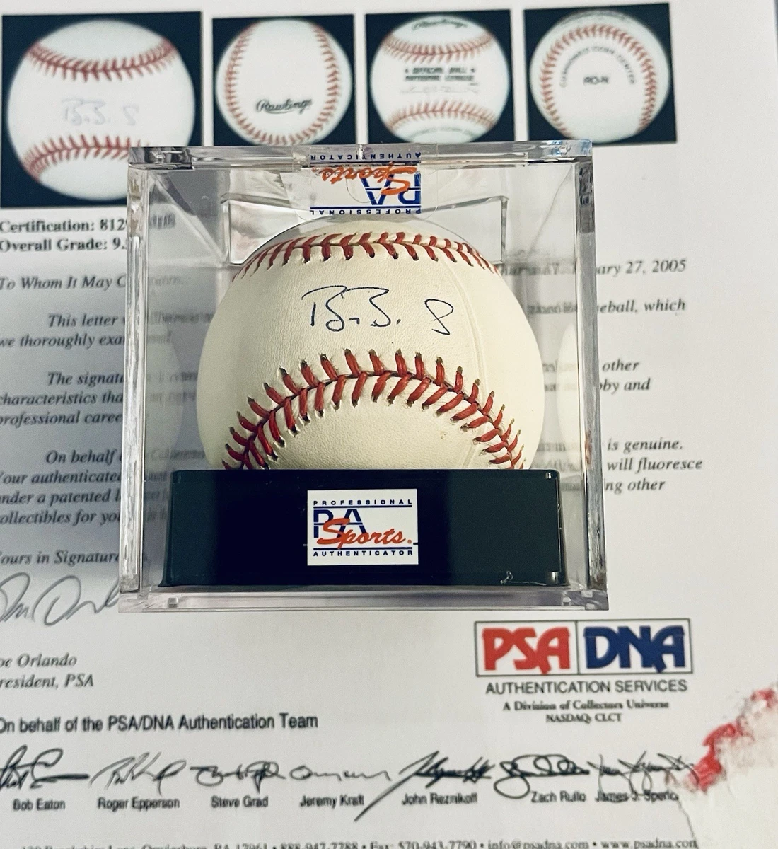 Barry Bonds Original Autographed Baseball MLB Balls for sale | eBay
