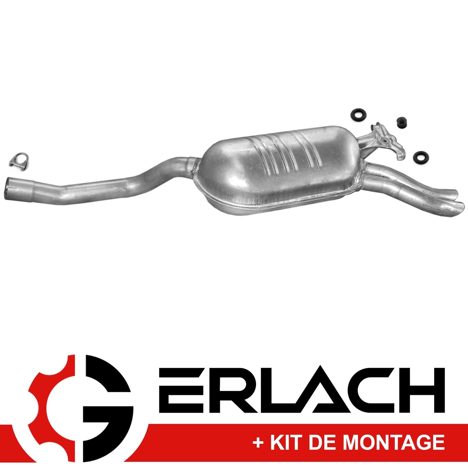 Silencieux arrière pour Mercedes W124 300 D et 4matic - Échappement de rechange standard 902