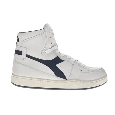 diadora Mi Basket Used High Top  Mens White Sneakers Casual Shoes 158569-C1494