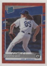 2020 Panini Donruss Optic Rated Rookies Retail Red Wave Prizm Dustin May #32 2l4