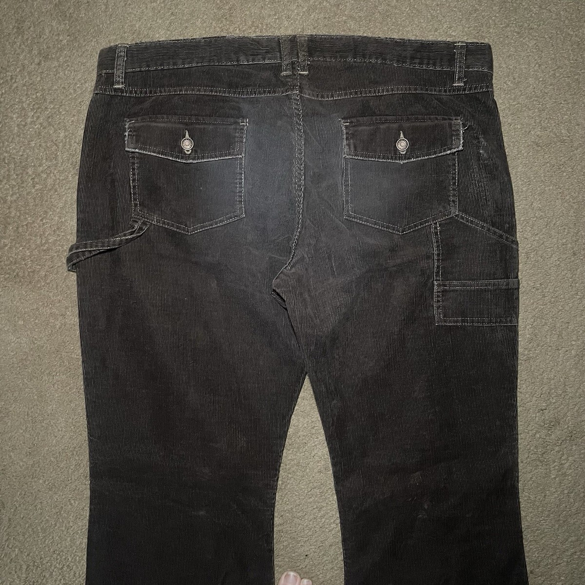 VTG Y2K Old Navy Corduroy Pants Women's HTF Sz 18 Ultra Low Rise