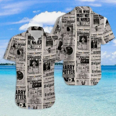 Newspaper Harry Potter Hawaiian Shirt