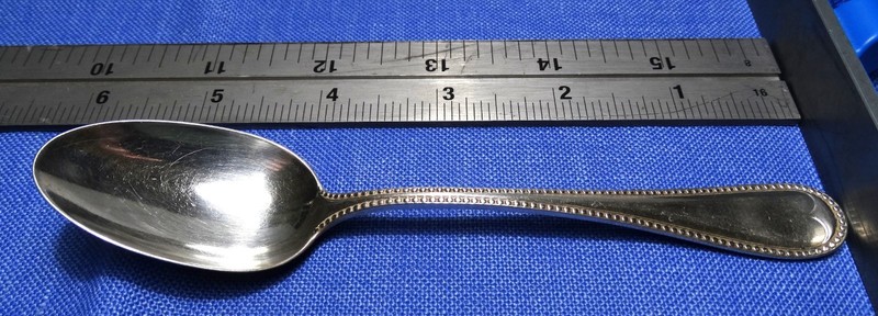 W. H. Glenny, Son  Sterling Silver  Teaspoons 8 pcs, Ex condition c 1840-1898