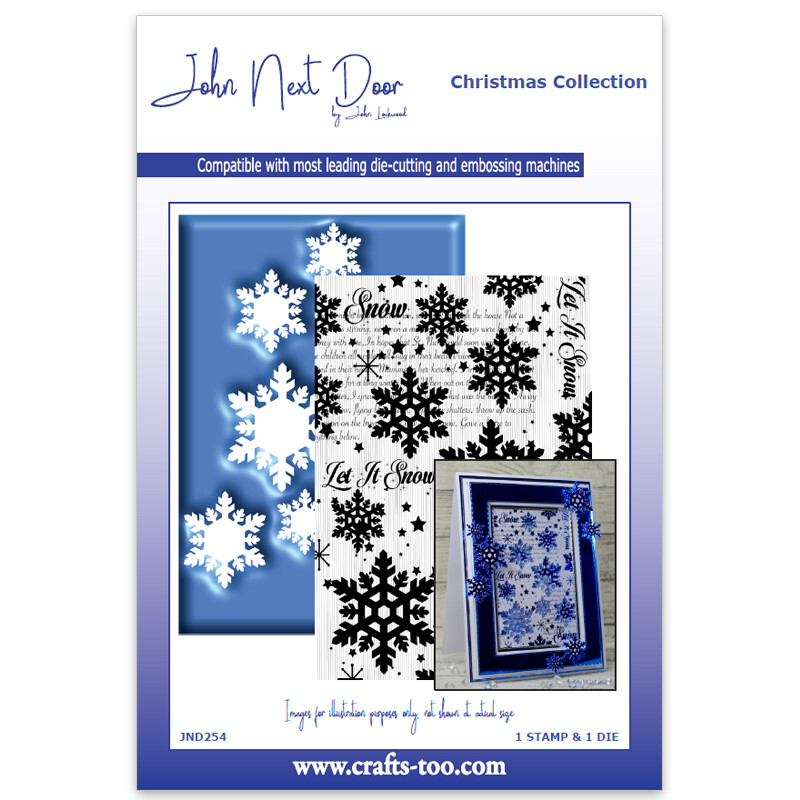 John Next Door Christmas Collection - Snowfall Stamp & Die - JND254