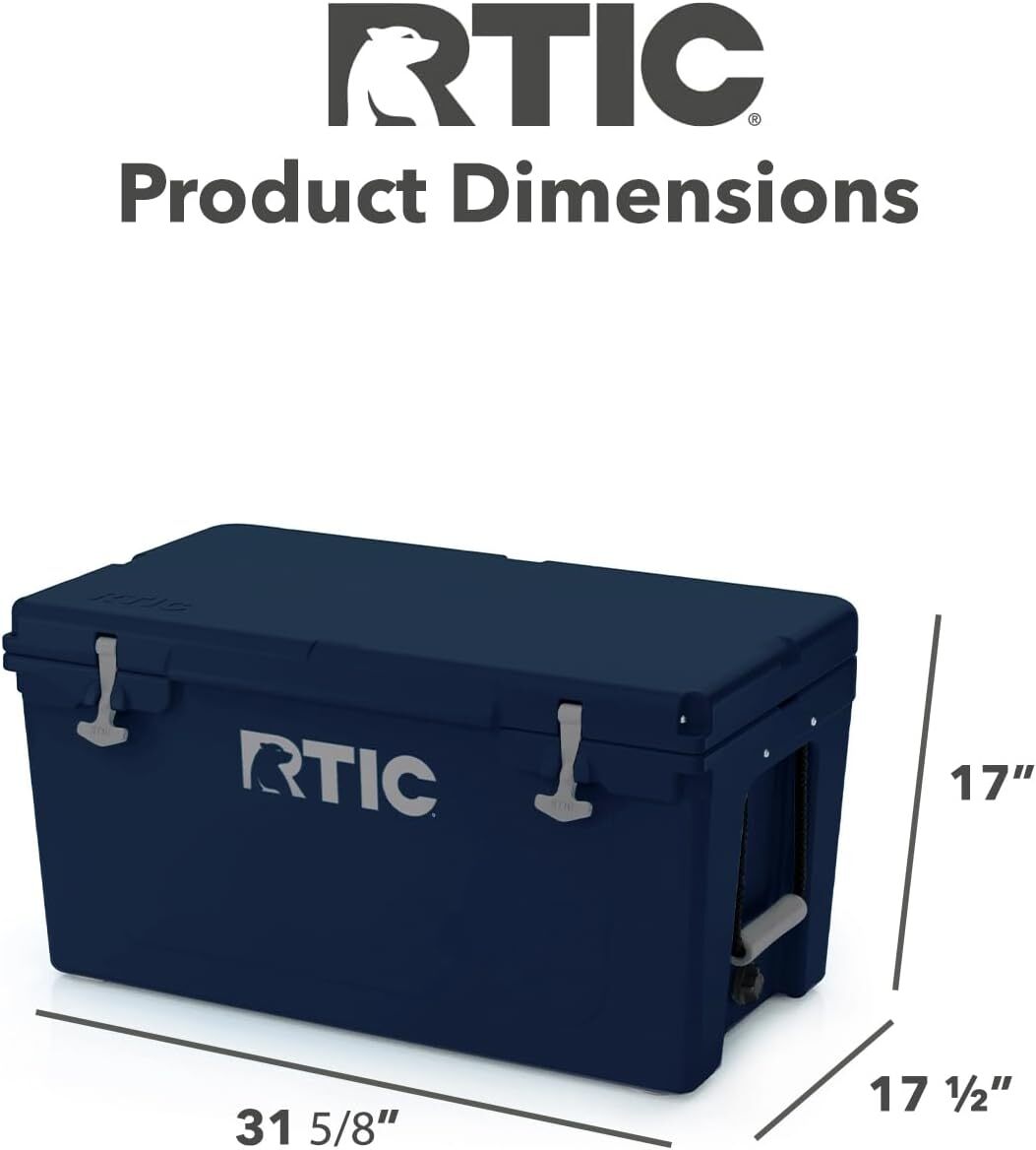 RTIC 65 QT Ultra-Tough Cooler Hard Insulated Portable Ice Chest