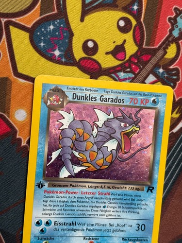 Dunkles Garados 1 Edition 8/82 Team Rocket deutsch Pokemon Karten NM - Bild 4 von 9