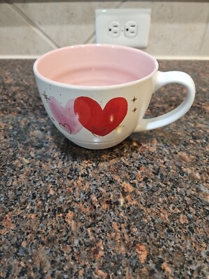 Sheffield Home Heart COFFEE MUG  White / Pink  New