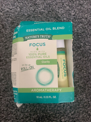 Natures Truth Focus Clarity On The Go Roll-On 10ml (100% Pure Essential Oils)