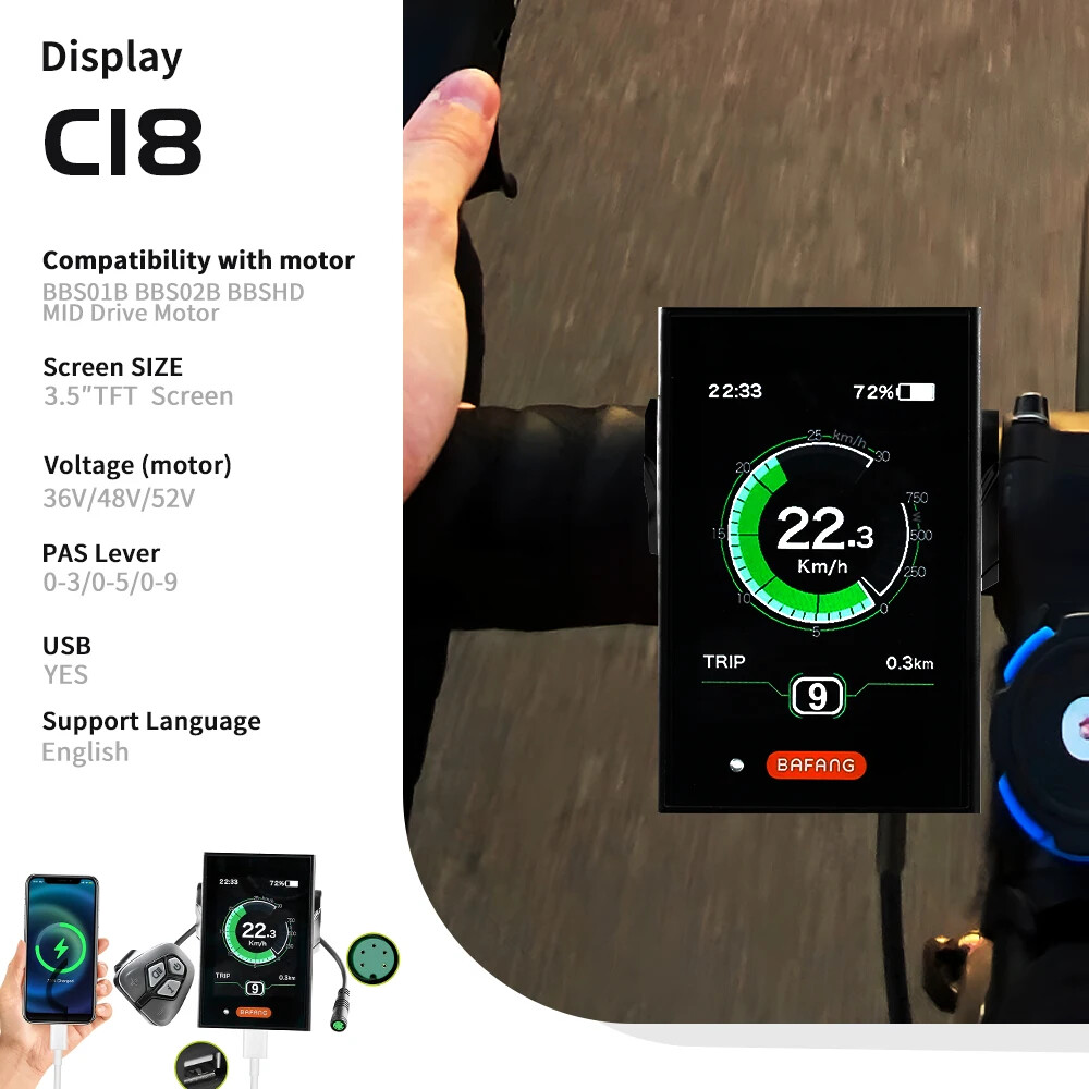 Bafang LCD DP-C18 UART Display - PUCH Fietsen