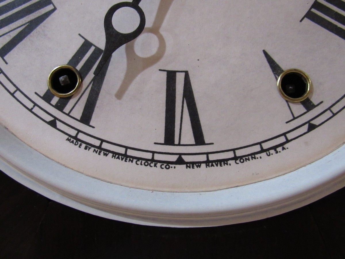 【archive】90s New balance Wall-clock 非売品 1958 Mid-Century J&M Wind Starburst Atomic 8-day Windup Wall
