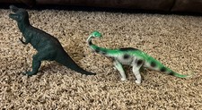 Greenbrier Dinosaur Lot 2 Dinosaurs T-rex Brontosaurus