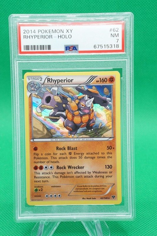 2014 Pokemon XY Holo #62 Rhyperior PSA 7 ES6