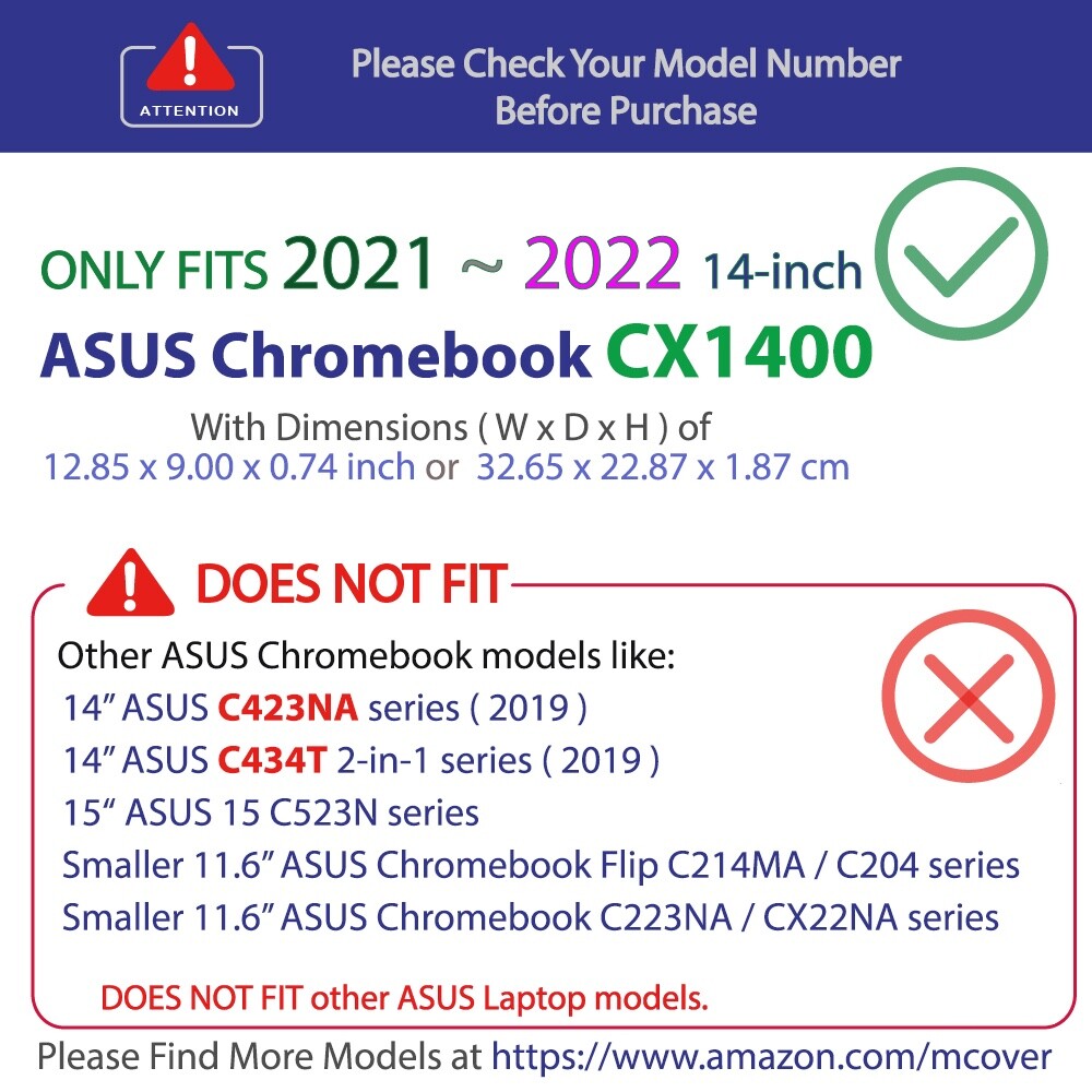 Smatree MS70 Custodia Rigida EVA Per ASUS Chromebook Flip CX1 14'' - Borsa Antiuurto E Idrorepellente Con Supporto Regolabile Integrato