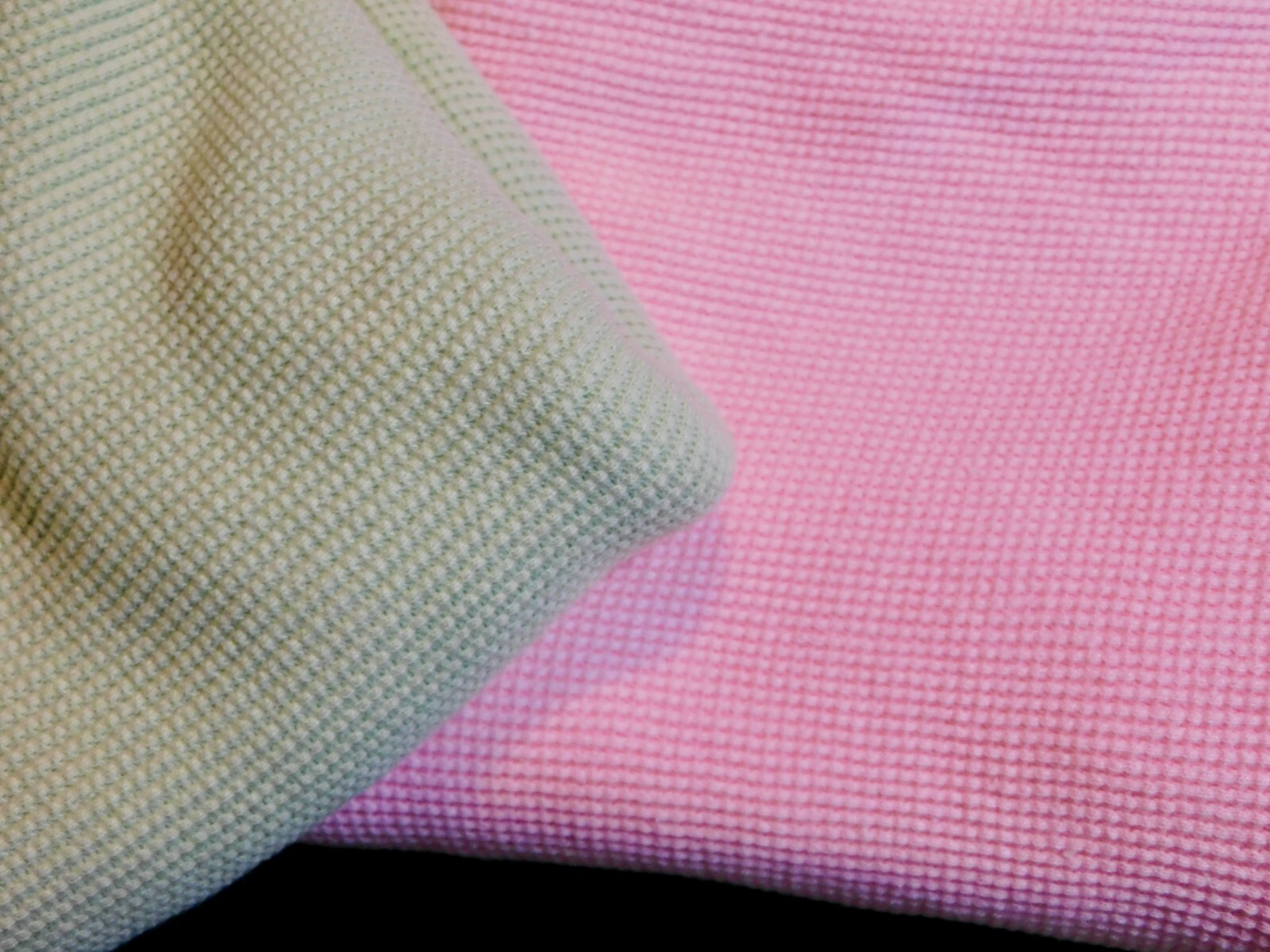 PARENTS CHOICE BABY BLANKET THERMAL WAFFLE SECURITY PINK GREEN | eBay