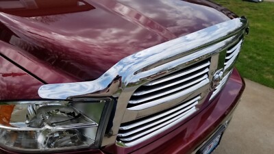 AVS Chrome Hood Protector Bug Shield Deflector for 2009-2024 Ram 1500 Classic