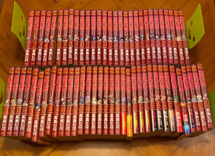 Fairy Tail manga set volumes 1-63 complete english version anime